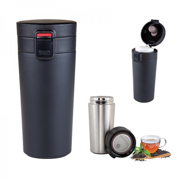 NAR-21916 5303 Siyah Çelik Kupa / 350 Ml